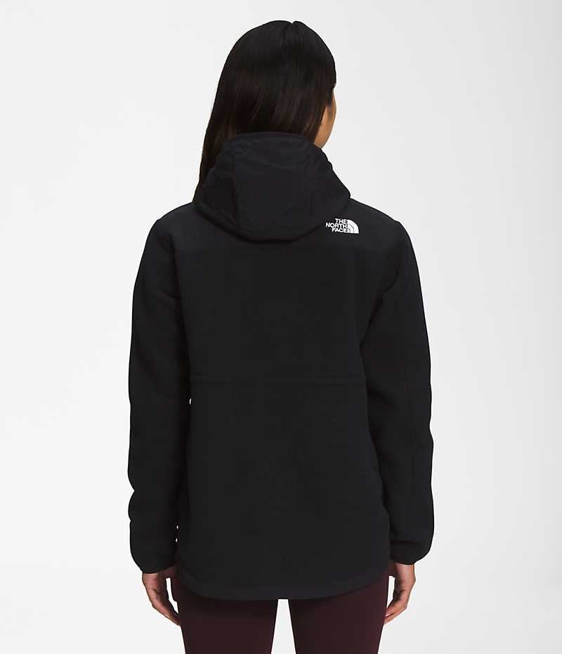 Μπουφάν Fleece γυναικεια The North Face Denali Hoodie μαυρα | GR DHZQGIC