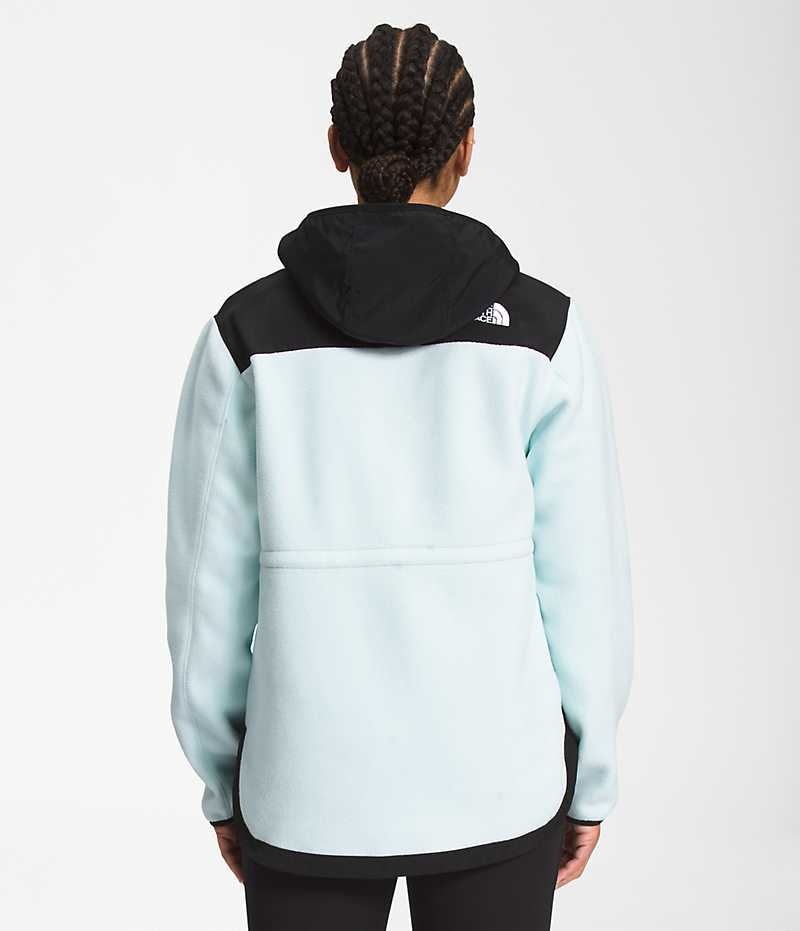 Μπουφάν Fleece γυναικεια The North Face Denali Hoodie μαυρα τυρκουάζ | ATHENS ZWGMQAB