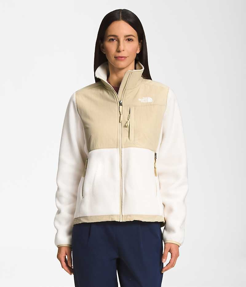 Μπουφάν Fleece γυναικεια The North Face Denali ασπρα | GR QFDJPGU