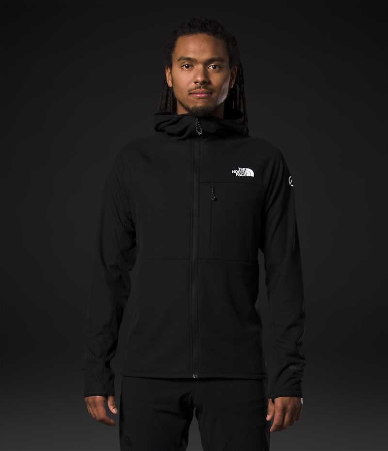 Μπουφάν Fleece ανδρικα The North Face Summit Series FUTUREFLEECE™ Full-Zip Hoodie μαυρα | ATHENS AEGMOUL