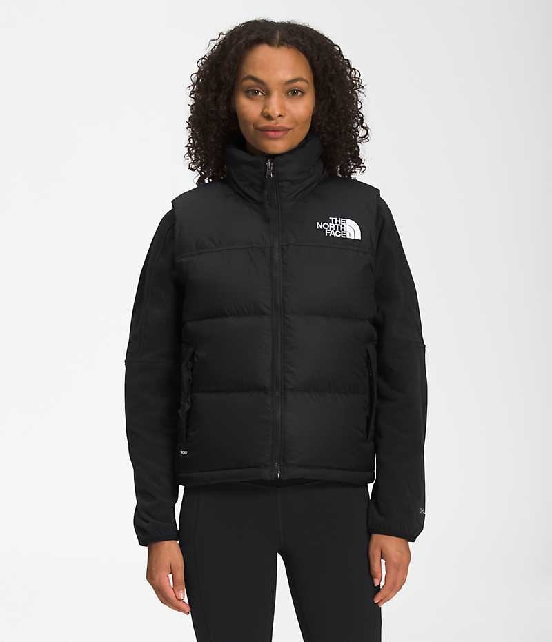 Γιλεκο γυναικεια The North Face 1996 Retro Nuptse μαυρα | GREECE PAZHMSF