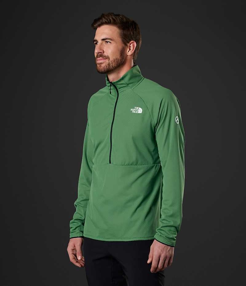 Φουτερ ανδρικα The North Face Summit Series FUTUREFLEECE™ LT ½-Zip πρασινο | GREECE DFGBWIZ