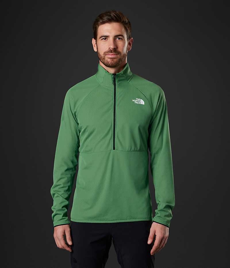 Φουτερ ανδρικα The North Face Summit Series FUTUREFLEECE™ LT ½-Zip πρασινο | GREECE DFGBWIZ