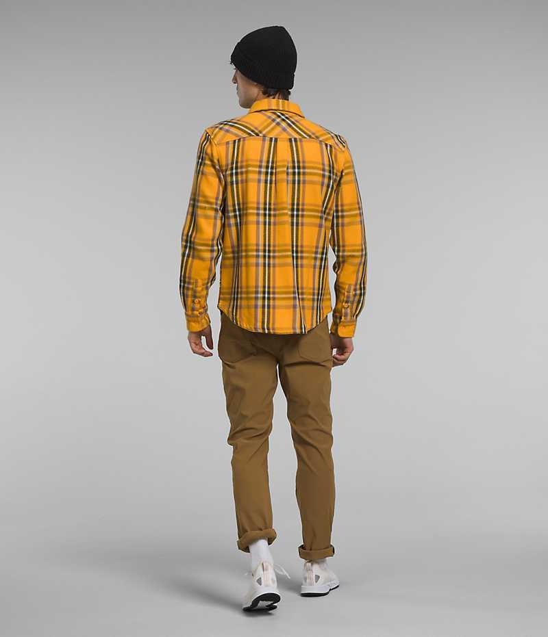 Πουκαμισο ανδρικα The North Face Valley Twill Flannel χρυσο χρωμα | GR UOGXRNK