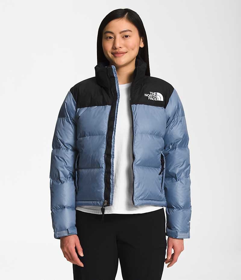 Μπουφαν Πουπουλενια γυναικεια The North Face 1996 Retro Nuptse μπλε | GREECE UZYQKAF