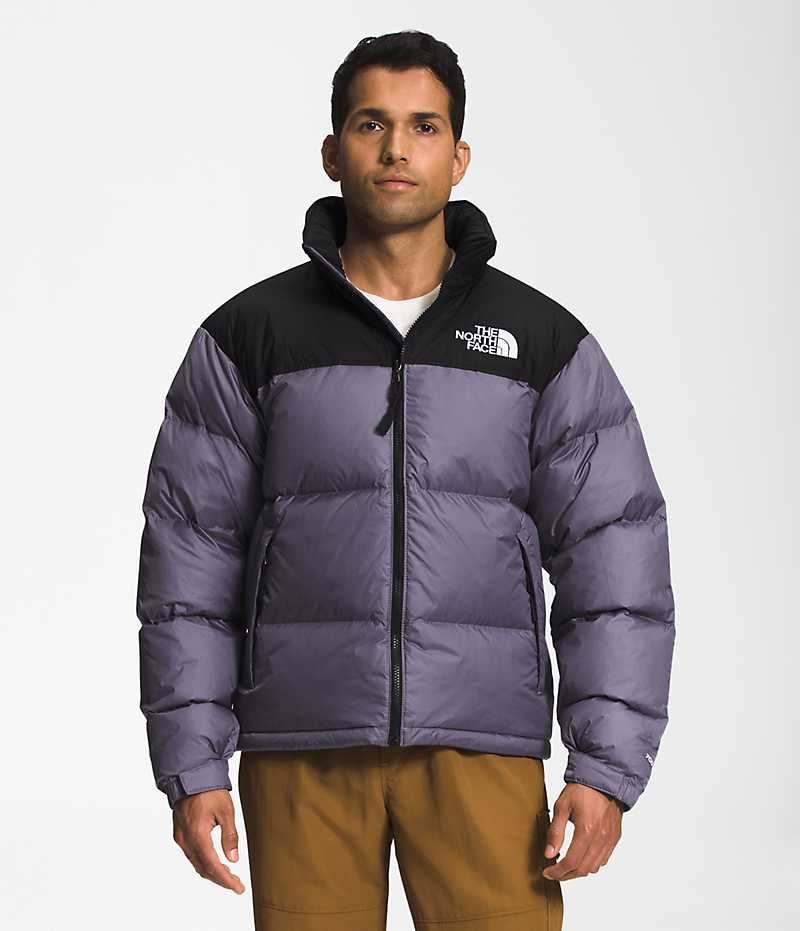 Μπουφαν Πουπουλενια ανδρικα The North Face 1996 Retro Nuptse μωβ μαυρα | ATHENS MWVJRQX