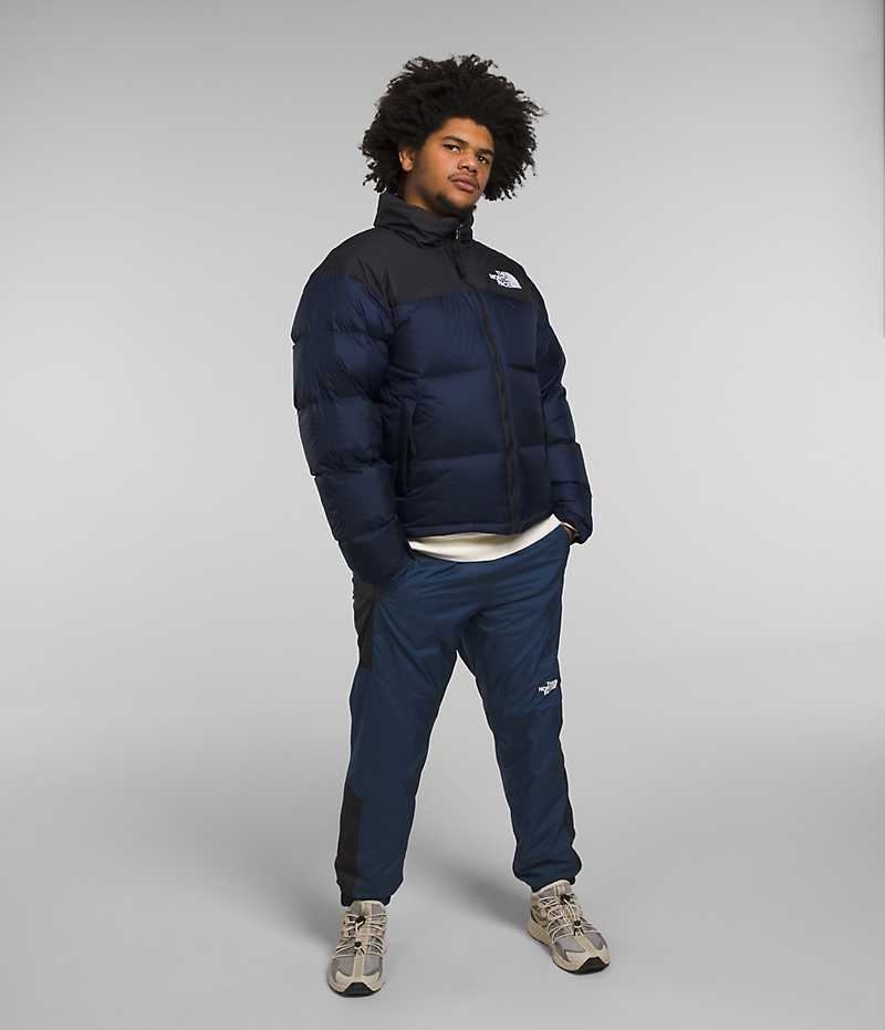 Μπουφαν Πουπουλενια ανδρικα The North Face 1996 Retro Nuptse σκουρο μπλε μαυρα | GR DWJFVLA