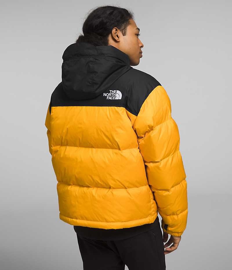 Μπουφαν Πουπουλενια ανδρικα The North Face 1996 Retro Nuptse χρυσο χρωμα μαυρα | ATHENS UFLMKWV