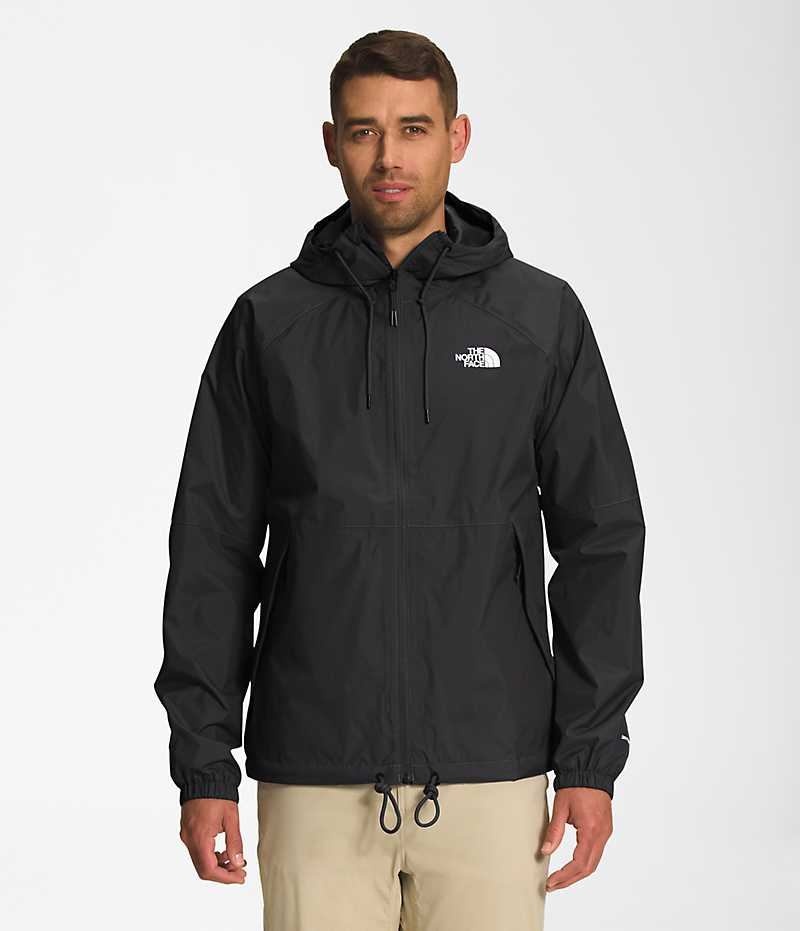 Αδιαβροχο Μπουφαν ανδρικα The North Face Antora Hoodie μαυρα | GREECE PDIRYGX