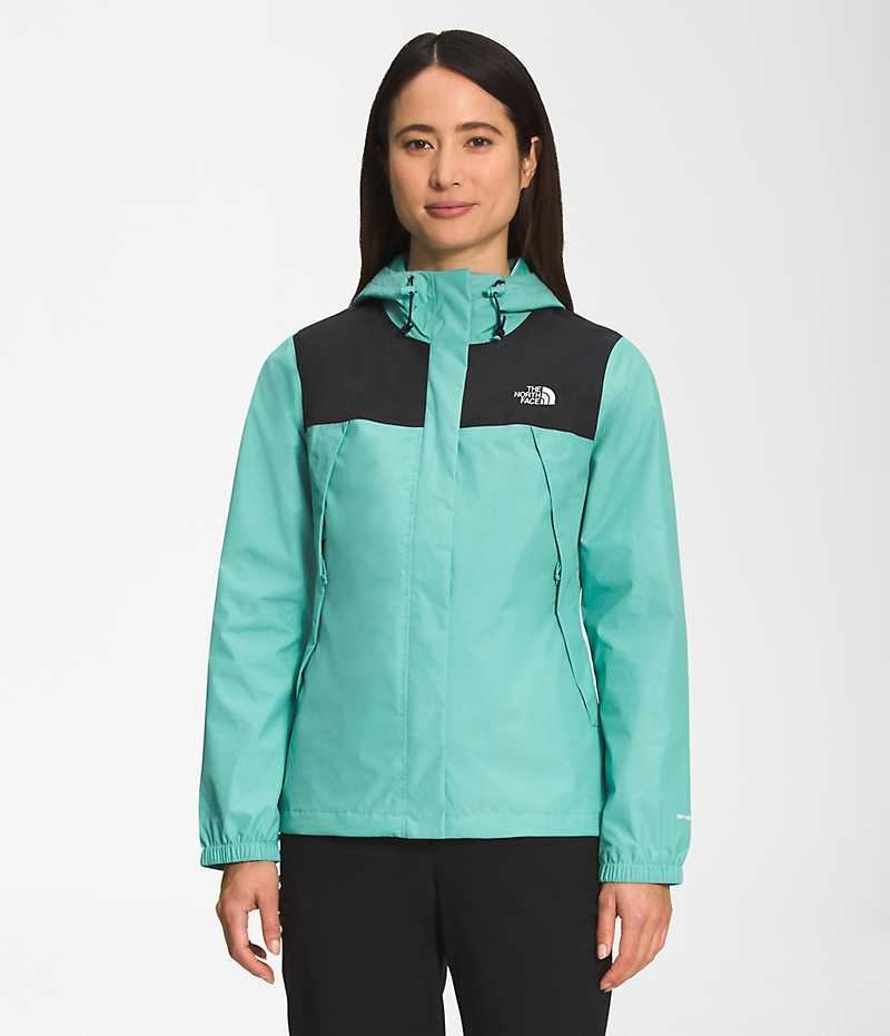 Αδιαβροχο Μπουφαν γυναικεια The North Face Antora τυρκουάζ | ATHENS NRMYAUX