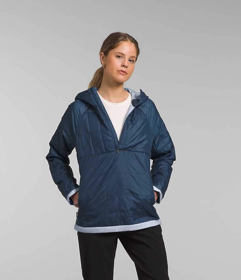 Μπουφαν Πουπουλενια γυναικεια The North Face Circaloft ¼-Zip Pullover μπλε | GR SICKQGL