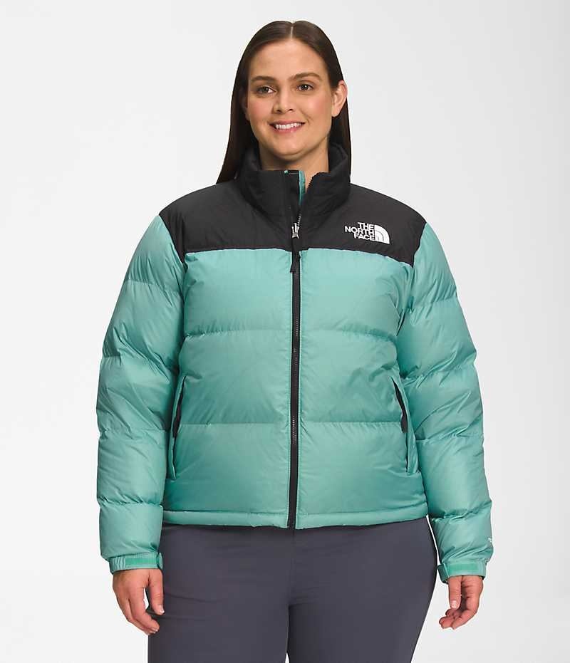 Μπουφαν Πουπουλενια γυναικεια The North Face Plus 1996 Retro Nuptse τυρκουάζ | ATHENS WEXACHT