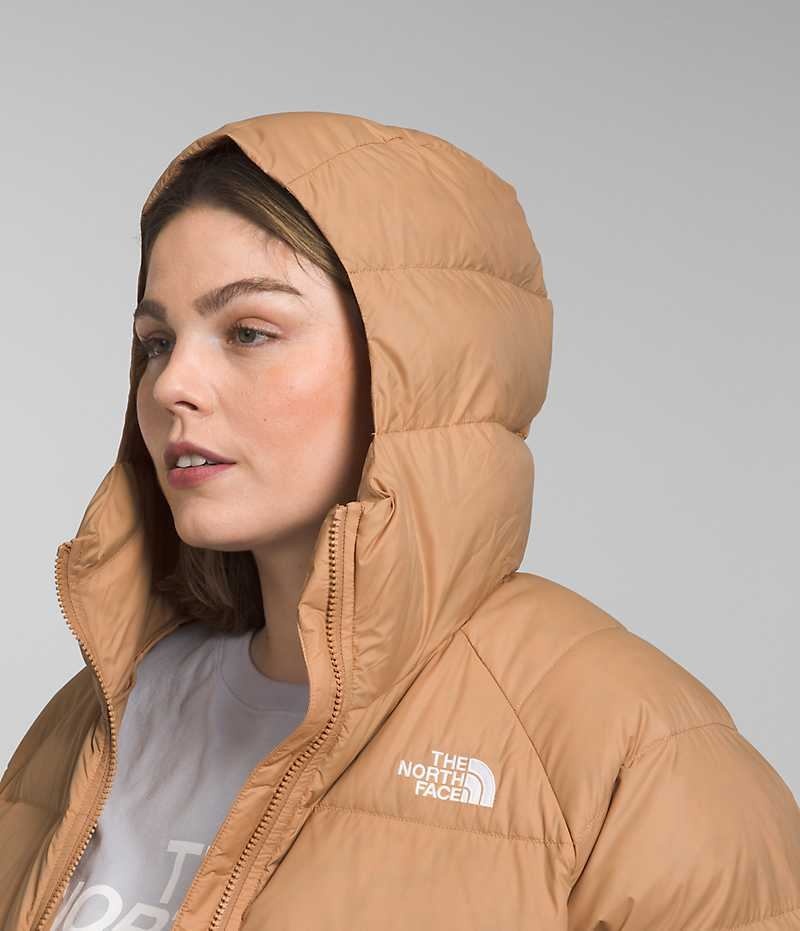 Μπουφαν Πουπουλενια γυναικεια The North Face Plus Hydrenalite™ Hoodie Χακί | GR RGNKCFW