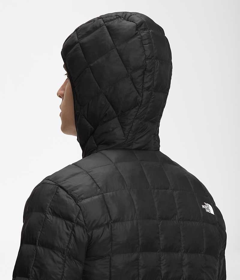 Μπουφαν Πουπουλενια ανδρικα The North Face ThermoBall™ Eco Hoodie 2.0 μαυρα | ATHENS ZDYEXAG