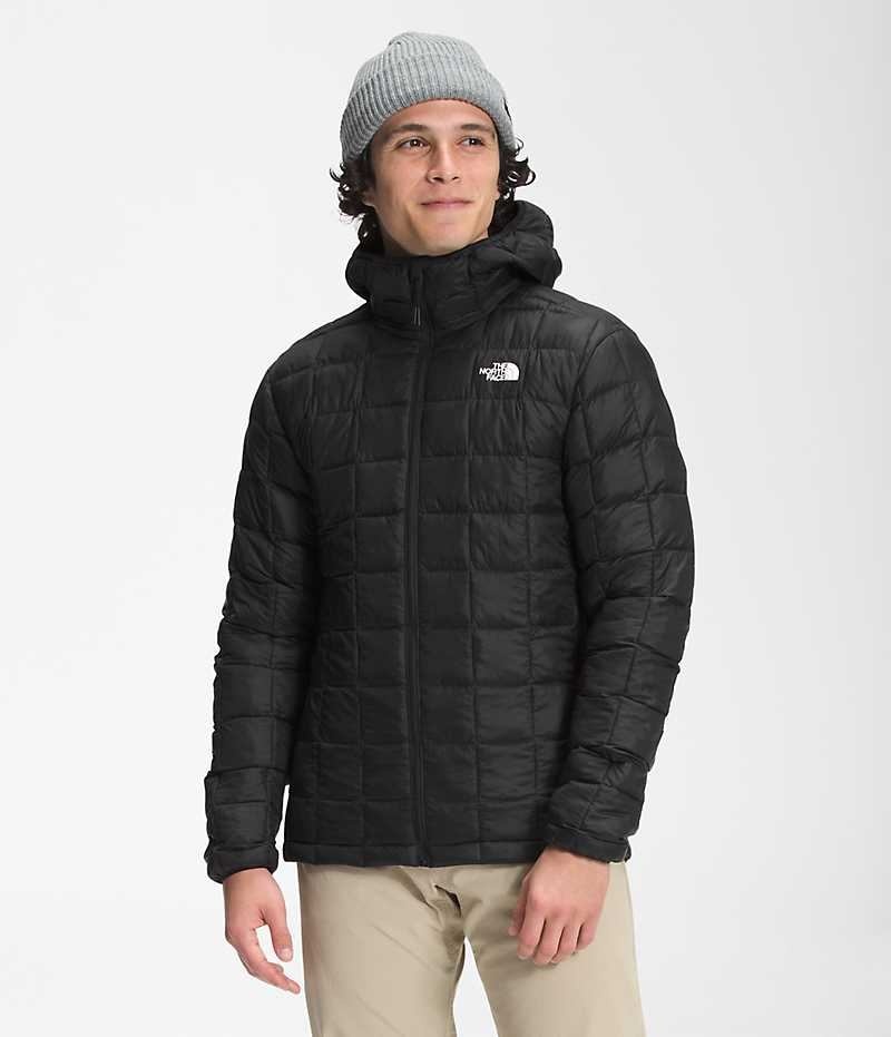 Μπουφαν Πουπουλενια ανδρικα The North Face ThermoBall™ Eco Hoodie 2.0 μαυρα | ATHENS ZDYEXAG