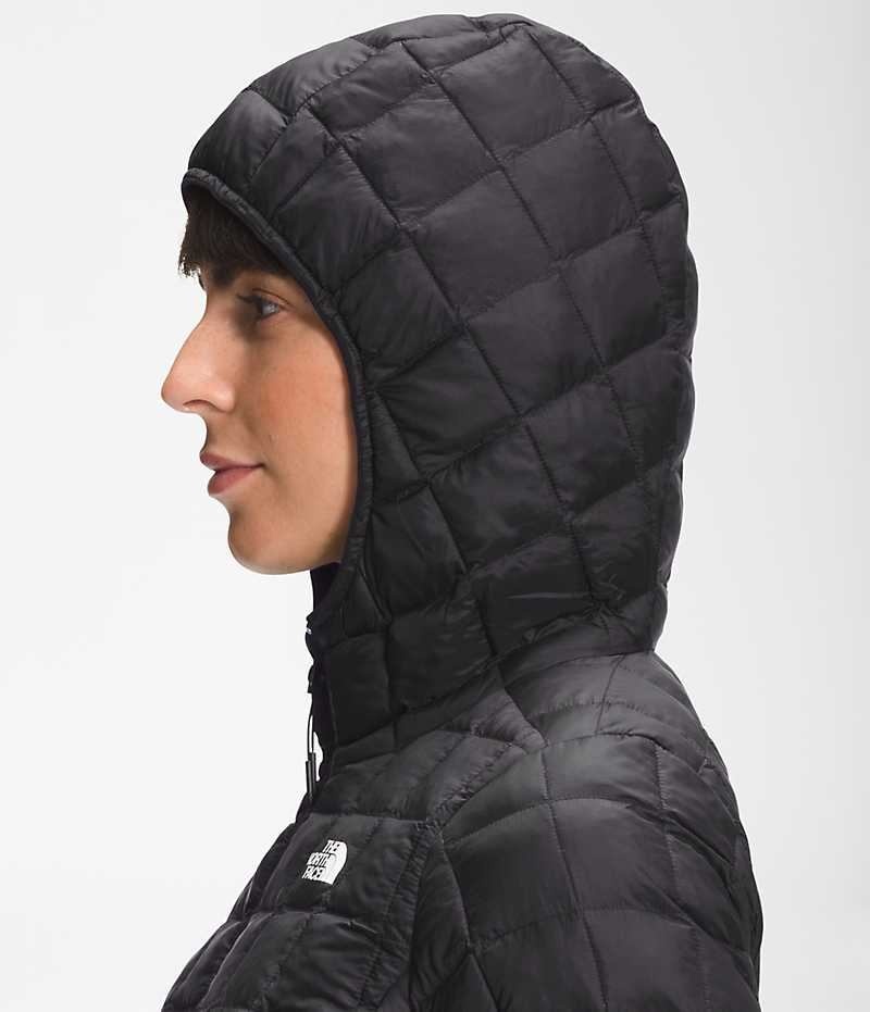 Μπουφαν Πουπουλενια γυναικεια The North Face ThermoBall™ Eco Hoodie 2.0 μαυρα | GREECE ZQGEFWN