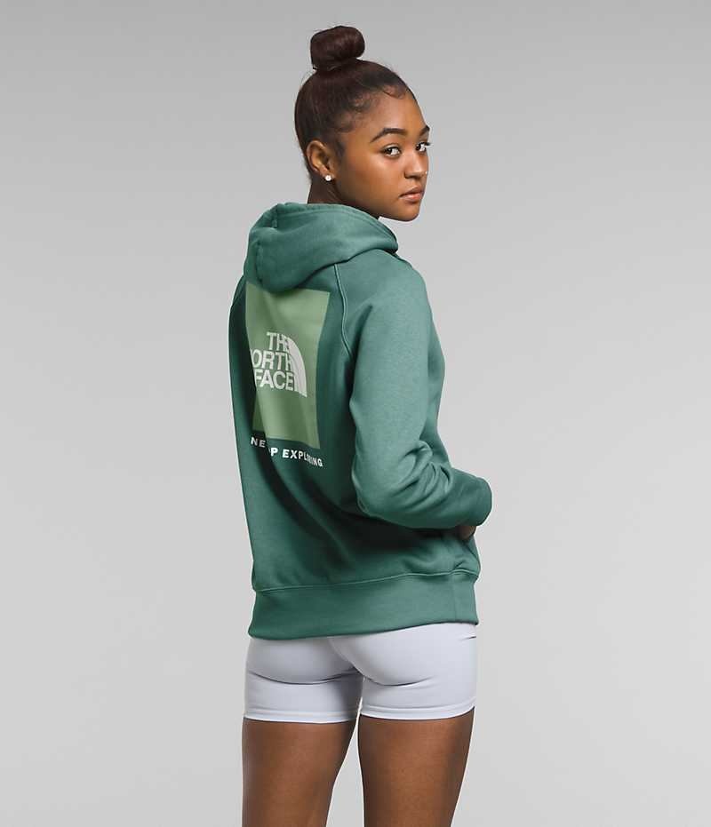 Φουτερ με Κουκουλα γυναικεια The North Face Box NSE Pullover πρασινο | GR KHQPGTL