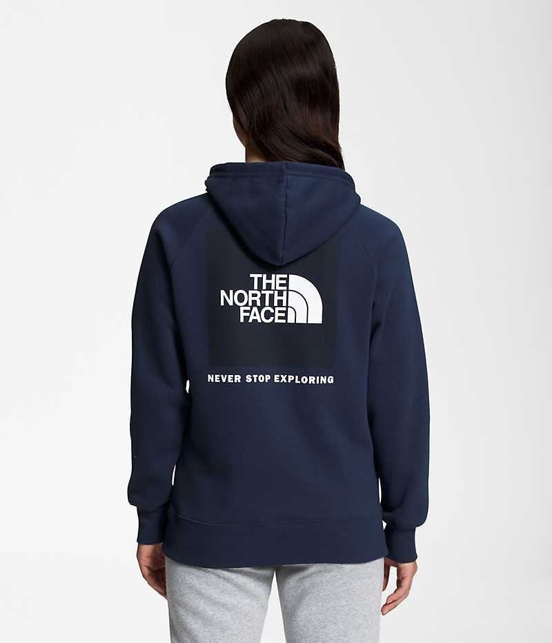 Φουτερ με Κουκουλα γυναικεια The North Face Box NSE Pullover σκουρο μπλε | GREECE PZXQVFD