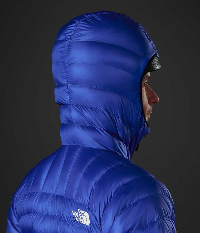 μπουφάν με κουκούλα ανδρικα The North Face Summit Series Breithorn μπλε | GR NRSOEFZ