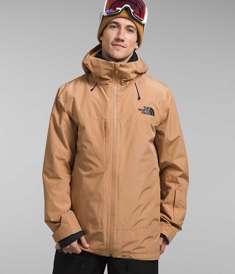 μπουφάν με κουκούλα ανδρικα The North Face ThermoBall™ Eco Snow Triclimate® Χακί | GREECE JKVRSFQ