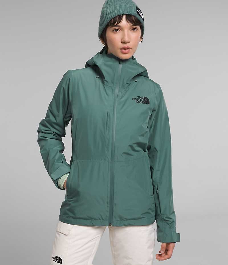 Μπουφάν Με Μόνωση γυναικεια The North Face ThermoBall™ Eco Snow Triclimate® πρασινο | GR NBUWESI