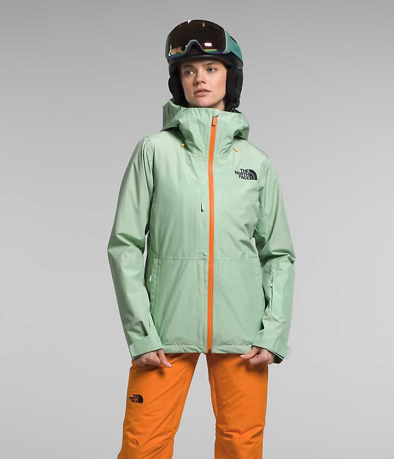 Μπουφάν Με Μόνωση γυναικεια The North Face ThermoBall™ Eco Snow Triclimate® μεντα | ATHENS VZSULND