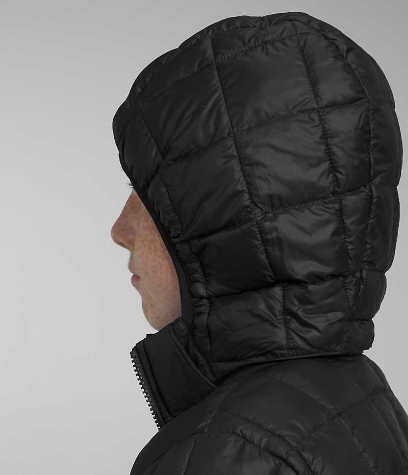 Μπουφαν Πουπουλενια για αγορια The North Face ThermoBall™ Κουκουλοφόρος μαυρα | GREECE VJMOAWB